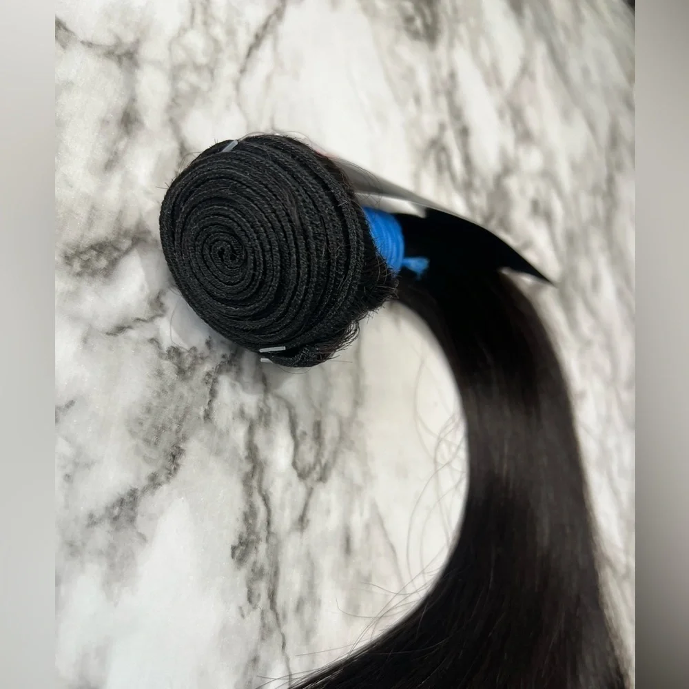 16 Inch Brazilian Human Hair  Unprocessed Natural Straight black Hair Bu…